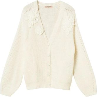Twinset Cardigan - Dames - Vesten - Beige - S - Truien & Vesten