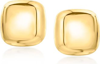 RS Pure by Ross-Simons Italian 10kt Yellow Gold Petite Square Stud Earrings