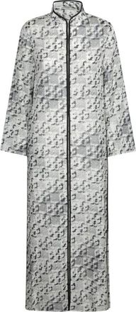 Tory Burch Lange Kaftan - Dames - Kimonos - Wit - S - Katoen - Overhemden