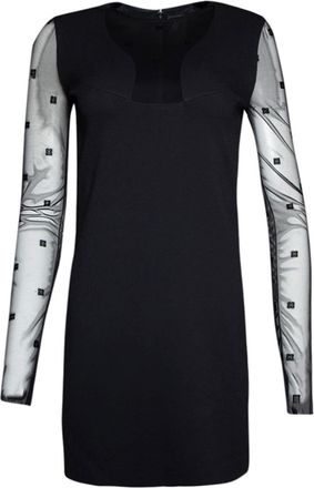 Givenchy 4G tulle minidress - women - Elastane/Polyamide - 36 - Black