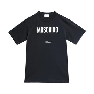 Moschino T-Shirts, male, Black, Size: XL Milano T-Shirt