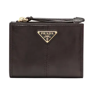 Prada Portafoglio Piccolo - female - Prada - Wallets & Cardholders - Brown - ONE SIZE - Accessories
