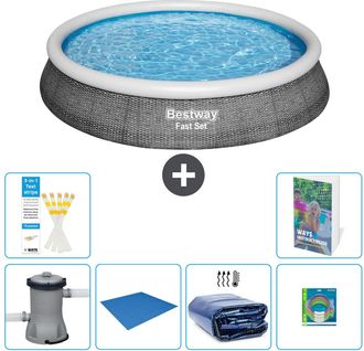 Bestway Piscina Bestway Fast Set Redonda - 396x84 Cm - 7-piezas S220