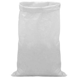 vidaXL Sacos Tejidas 100 Uds. Blanco 60 X 110 Cm Pp Vidaxl