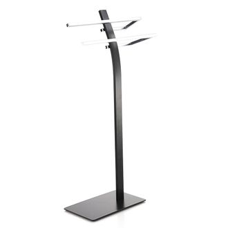 tomasucci Sayo Towel Rack, matte gun barrel