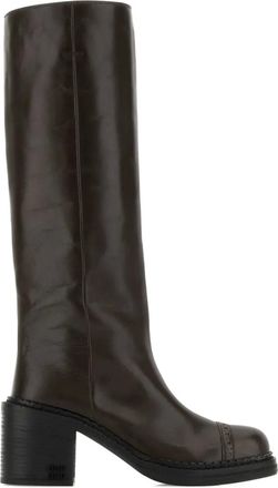 Miu Miu Stivali con tacco - Marrone