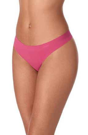 DKNY Litewear Cut Anywhere Thong in Dark Rose at Nordstrom, Size X-Large