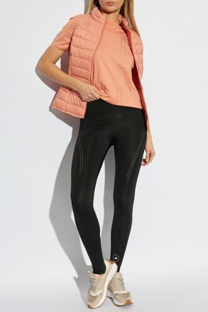 Emporio Armani Padded Vest With Hood, Womens, Pink