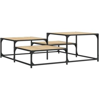 vidaXL Vidaxl - Mesa De Centro Madera De Ingenier&iacute;a Roble Sonoma 107x107x40 Cm