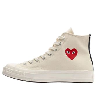 Converse x Comme des Garcons PLAY Chuck 70 Hi Single Heart Milk A08800C