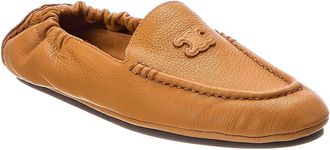 Celine Celine Logo Leather Loafer