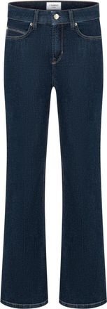Cambio Donkerblauwe Paris Flared Broek - Dames - Bootcut Jeans - Blauw - XL - Katoen - Jeans