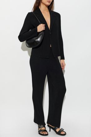 Issey Miyake Pleated Trousers, Womens, Black