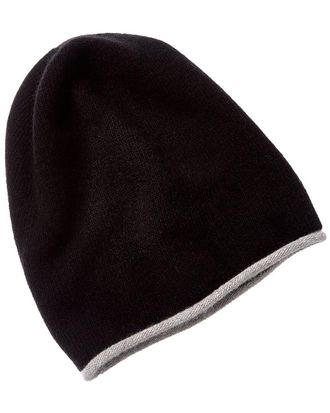 Portolano Slouchy Contrast Color Cashmere Hat