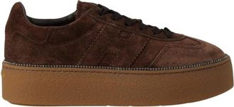 Hogan Coole Sneaker - Dames - Sneakers - Bruin - 36 EU - Su&egrave;de - Schoenen
