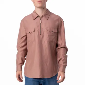 Bally Quarter Zip Long-Sleeved Utility Shirt