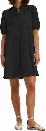 Velvet Hilson Textured Gauze Dress In Black