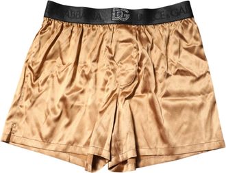 Dolce & Gabbana Beige Heren Regular Boxer Oogmasker Set Ondergoed