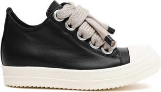 Rick Owens leren schoenen Jumbolace lage sneakers