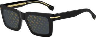 HUGO BOSS Zonnebrillen - Heren - Zonnebrillen - Zwart - 51 MM - Accessoires
