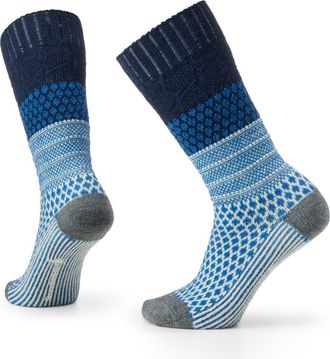 Smartwool Everyday Popcorn Cable Crew Socks in Deep Navy at Nordstrom, Size Small