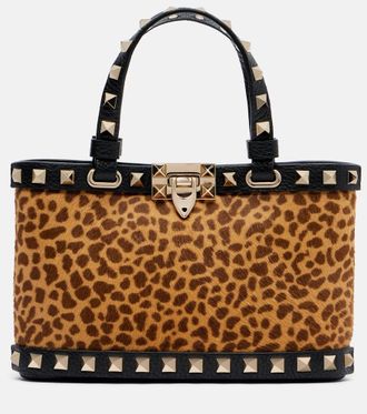 Valentino Garavani Rockstud calf hair top-handle bag