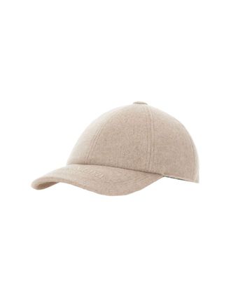 Max Mara Beige Logo Baseball Cap