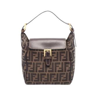 Fendi Pre-owned Shoulder Bags, female, Brown, Size: ONE SIZE Pre-owned Vintage Shoulder Bag
