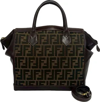 Fendi Pre-owned Fendi Zucca Canvas Satchel Ladies RHJV38KZ9KVVWPG0