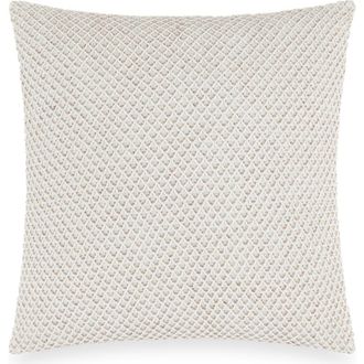 DKNY Beaded Netting Cotton & Linen Accent Pillow in Ivory at Nordstrom