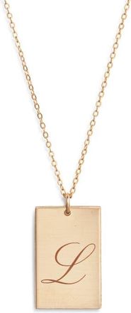 Set & Stones Stella Initial Pendant Necklace in Gold/l at Nordstrom