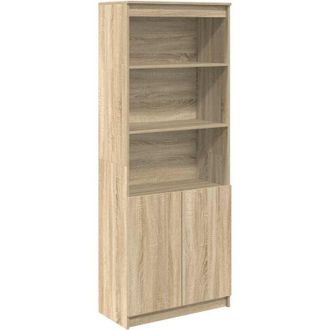 vidaXL Highboard Sonoma Oak 70x35x180 cm Engineered Wood Vidaxl