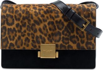 Saint Laurent Pre-owned Saint Laurent Medium Calfskin and Leopard Printed Suede Bellechasse Bag Ladies JOBRQWAGNQ95WRX5