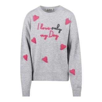 MC2 Saint Barth Dames, Truien, Grijs, Maat: XS Wol