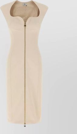 Elisabetta Franchi heart-neckline midi dress