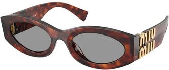 Miu Miu Authentieke brillen met eersteklas service - Dames - Zonnebrillen - Bruin - ONE Size - Accessoires
