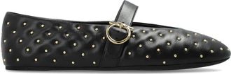 Ferragamo Nena Quilt - Dames - Ballerinas - Zwart - 43 EU - Leer - Schoenen