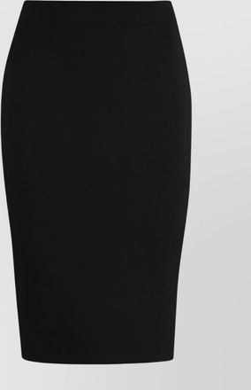 Saint Laurent high-waisted wool pencil skirt with ribbed edges