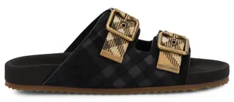 Burberry Womens Sandals Black Leather Cow Hide