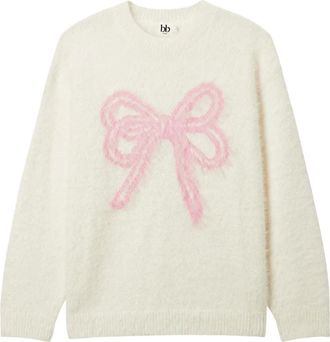 B+ab Maglione con fiocco - Toni neutri