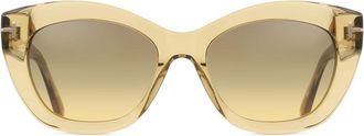 Tom Ford FT1285 LINDA-02 45B Womens Sunglasses Brown Size 53
