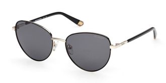 Skechers SE00155 Polarized 01D Womens Sunglasses Black Size 54