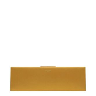 Saint Laurent Tassen, Dames, Geel, ONE Size, Satijn, Midnight Clutch