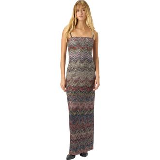 Missoni Bustier Long Dress With Zigzag Pattern in Multicoloured at Nordstrom, Size 42 It