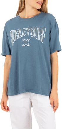 Hurley Collegiate Graphic Boyfriend T-Shirt in Oceanview at Nordstrom, Size X-Small