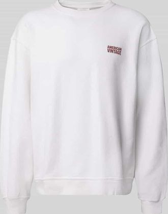 American Vintage American Vintage Sweatshirt mit Logo Modell PLIZZY in Weiss, Gr&ouml;&szlig;e XL