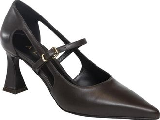 Albano Asymmetrical Pump 4304 - Dames - Pumps - Bruin - 39 EU - Leer - Schoenen