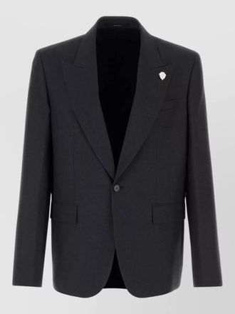 Gucci wool blazer tailored notch lapel design