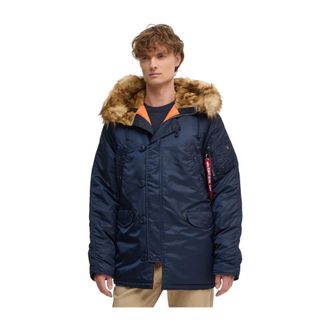 Alpha Industries Uomo, Giacche, Blu, S, new