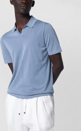 Drumohr cotton knit polo shirt